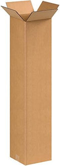 BOX USA 8x8x36 Tall Corrugated Boxes, Tall, 8L x 8W x 36H, Pack of 25 | Shipping, Packaging, Moving, Storage Box for Home or Business, Strong Wholesale Bulk Boxes