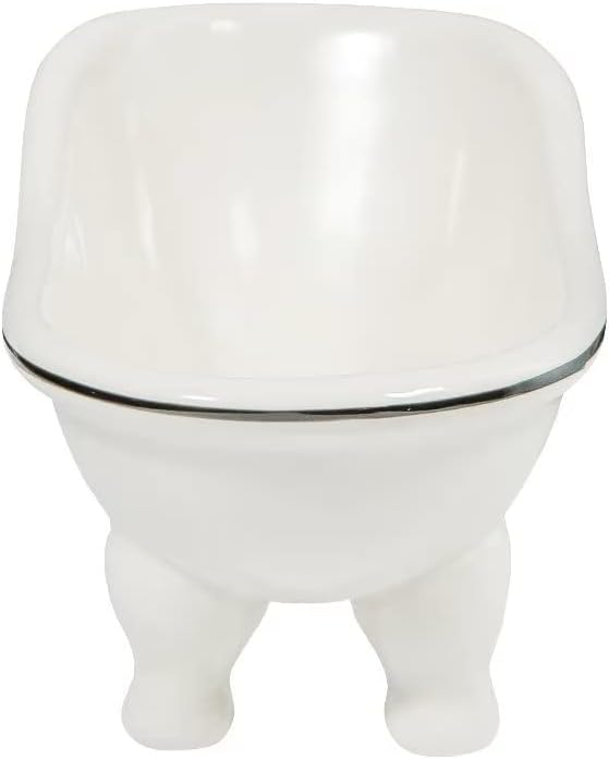 1 Piece 5.6" Ceramic Mini Clawfoot Slipper Bathtub Soap Dish Vintage Decortative Bathroom Soap Dish