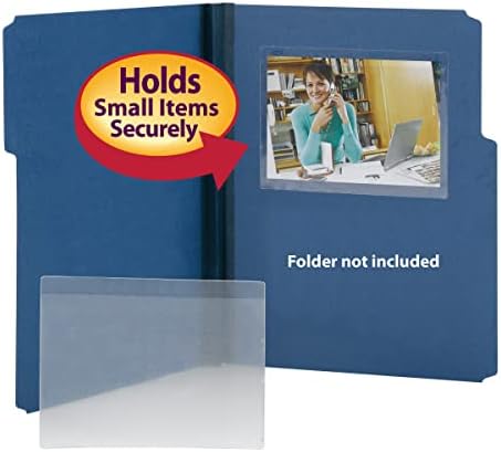 Smead Self-Adhesive Poly Pocket, 6" x 4", Standard Photo Size, Clear, 100 per Box (68164)