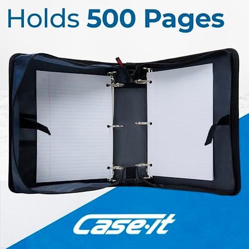 Case-it Dual Binder | Two 1.5" D-Rings | 600-Sheet | Dual-101 Deep Purple