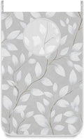 Grey Simple Leaves Hanging Laundry Hamper Door Hampers Bag Basket