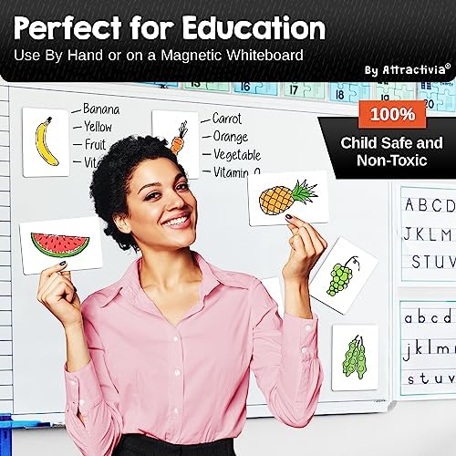 Attractivia Dry Erase Magnetic Labels 5.6 x 3.7 in, Dry Erase Magnets, 36-Pack, White Erasable Write-On All-Purpose Labels, for Office, Education, Home, Whiteboard