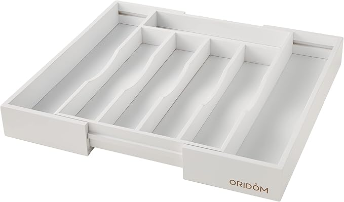 Expandable Bamboo Kitchen Drawer Organizer