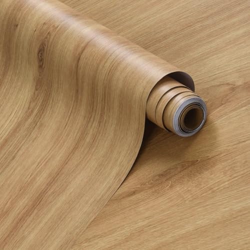 Honey Oak Contact Paper Peel and Stick Wood Grain Wallpaper 15.74"x196"