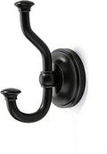 khtumeware 1 Pack 4-1/2 inch Zinc Alloy Vintage Wall Black Large Coat Hooks Suitable for Tile, Wood Board, Glass Walls, Bathroom, Entrance Hall, Kitchen, Multi-Functional Robe Hooks