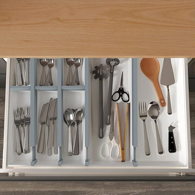 ANTOWIN Bamboo Drawer Dividers Organizers, Expandable Drawer Separators Splitter