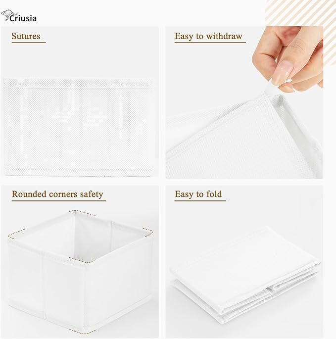 Criusia 26 Pack Drawer Organizer