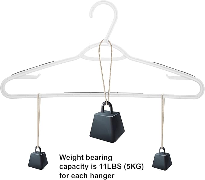 30 Pack Bendable Plastic Hangers Light-Weight Non-Slip Clothes/Suit Hangers(Grey)