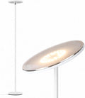 Brightech Sky LED Floor lamp, Torchiere Super Bright Floor Lamp for Living Room Decor & Office - Dimmable, Tall Standing Lamp with Warm Light for Bedroom & Reading - White