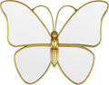 Decorative Butterfly Wall Mirror with Gold Plastic Frame (14.5x11.8inch)