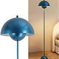 COSYLUX Modern Floor Lamp for Living Room, Industrial Tall Standing Lamp for Bedroom, Metal Shade Reflecting Light Reading Floor Lamp for Office, Nursery Room, Corner(Pearl Gentian Blue)