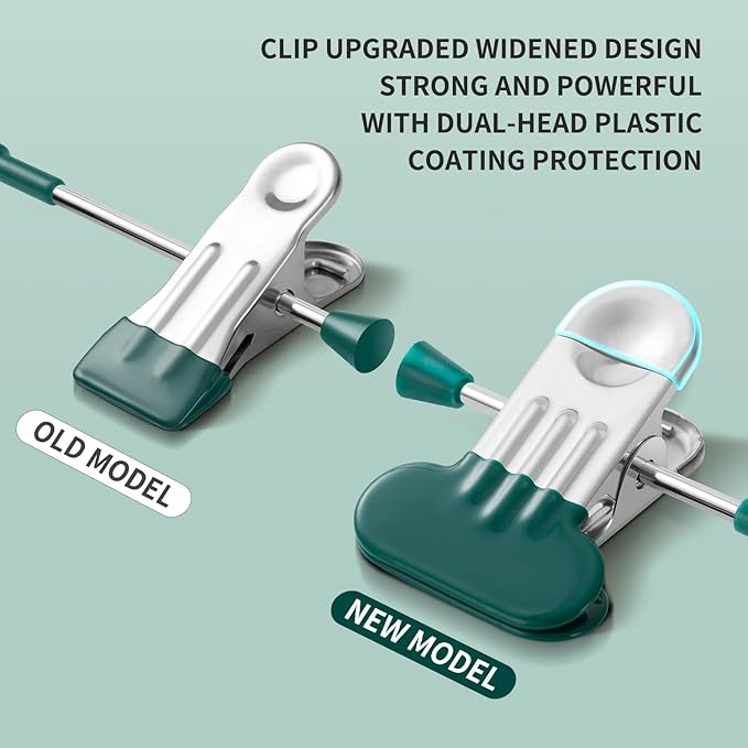 Clothes Pants Hangers with Wide Clips 10 Pack,Non-Slip Adjustable Skirt Hanger for Women,Space-Saving Heavy Duty Men Hangers for Pants,Trousers,Jeans,Shorts 12Inch Green