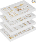 Cirhy 4 Stackable Jewelry Organizer Trays