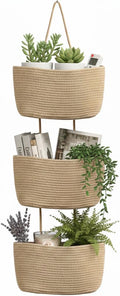 Over the Door Organizer, 3-Tier Hanging Storage Basket