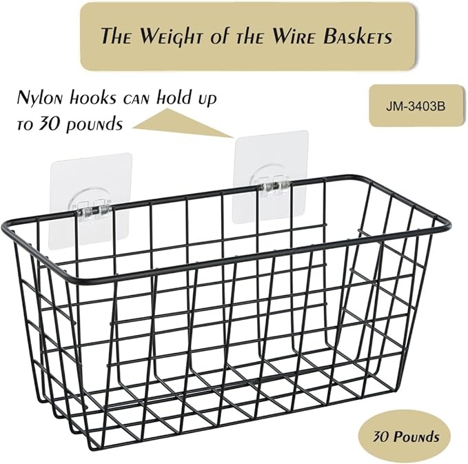 4 Pack Hanging Sorage Basket, Bathroom Basket, Household Goods,