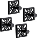 Autumn Alley Black Bathroom Towel Hook Robe Hook Wall Mounted - Wall Hooks for Towel, Robe, Coat, and Door Hooks for Bathroom Rustproof Modern Unique Style, 4 Pack