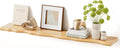 Solid Wood Live Edge Floating Shelves Set of 1 – 48" Rustic Wall Shelf with Hidden Bracket System, Wall Mounted Shelves for Bathroom, Kitchen, Living Room, Bedroom (Walnut)