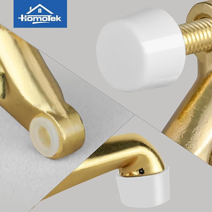 HOMOTEK 8 Pack Hinge Pin Door Stoppers, Hing Door Stops, Adjustable Deluxe