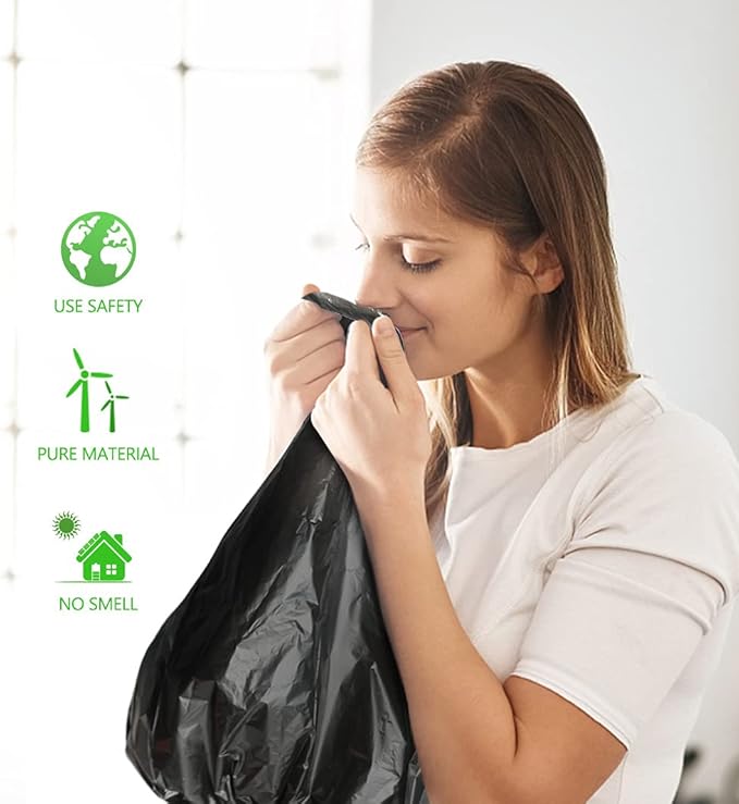 10 Gallon 200 Counts Extra Strong Trash Bags Tall Kitchen Garbage Bags by Teivio