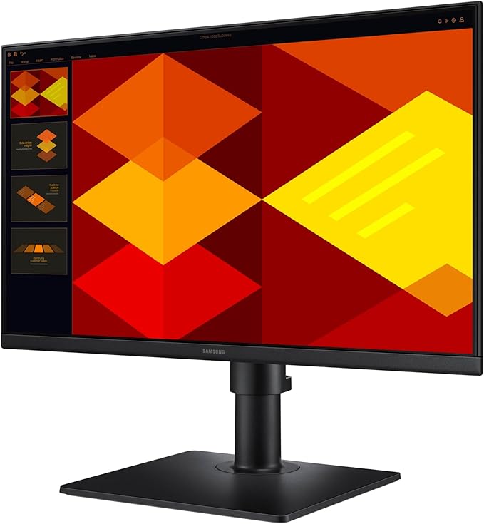 Samsung 22” (S40GD) Borderless Business Monitor with IPS Panel, 100Hz Refresh Rate, Eye Saver Mode, Ergonomic Design, Game Picture Mode, LS22D402GANXGO