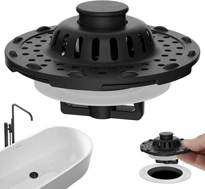 Universal Bathtub Drain Stopper Shower Drain Hair Catcher, Tub Stopper