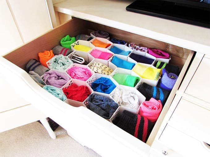 Evelots Honeycomb Drawer Organizer