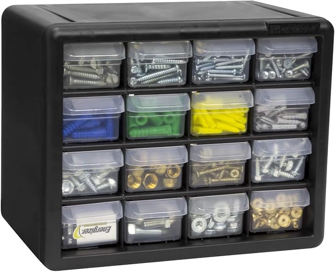 Akro-Mils 16-Drawer Plastic Drawer Storage Cabinet