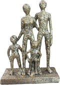 Lescafita Abstract Family Sculpture Resin Figurine – Modern, Meaningful Home Decor Statue, Family Bond Artwork for Living Room Shelf