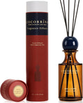 COCORRÍNA Red Amber Reed Diffuser 8.5 oz, Home Fragrance Oil Diffuser with 6 Reed Sticks, Long-Lasting Scent for Bathroom, Bedroom & Home Décor
