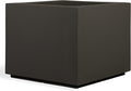 PolyStone Planters Monterrey 23 in. x 23 in. Brown Square Planter'