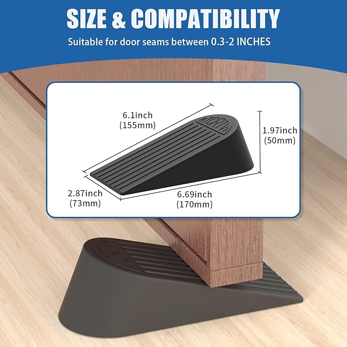 Rubber Extra Large Door Stoppers