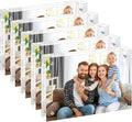 5x7 Acrylic Picture Frames 5 Pack, 10+10MM Premium Acrylic Photo Frame Magnetic Picture Frames Clear Double Holder-Sided, Free Standing Desktop Display, Best Gift for Family, Baby, Friend