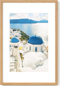 Axeman 16x24 Frame With Mat for 12x18, Solid Oak Wood 16x24 Poster Frame With Tempered Glass, 16 x 24 Picture Frame for Wall, 16 by 24 Wood Frame for Home Decor, Hanging Hardware included, Natural