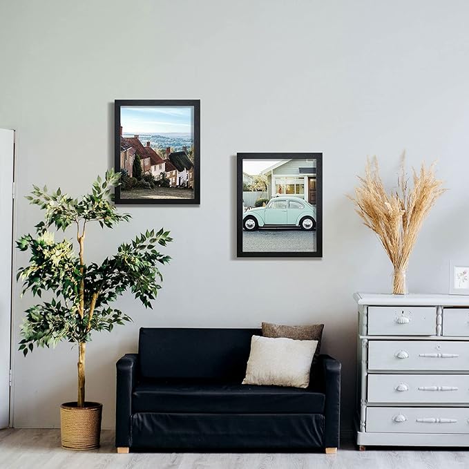 VCK Poster Frames Wood Poster Large Picture Frames for Wall Gallery Home Office Photography Art Decoration (Black, 16 x 20)