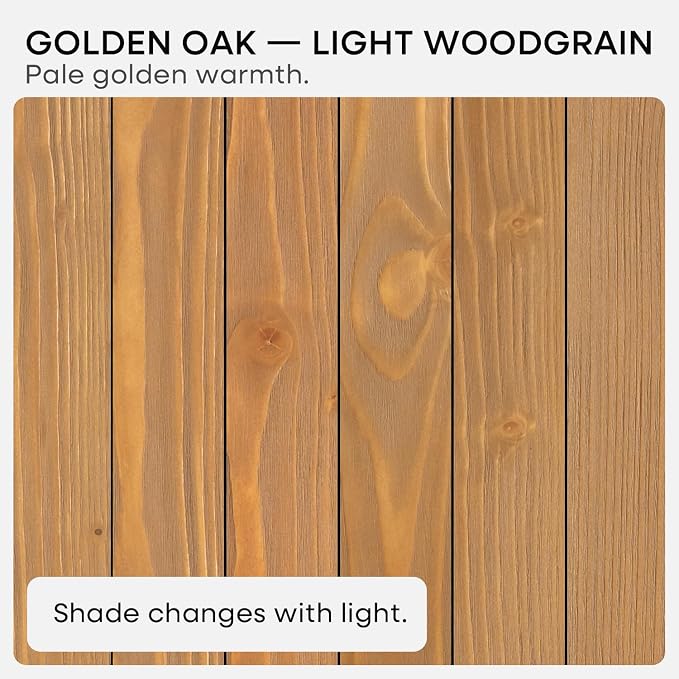 Homeforia 18 inch Golden Oak Floating Shelf, High End Solid Real Wood 18inch Small Floating Shelves for Wall Mounted, Oak Wooden 18in Floating Shelves, Heavy Duty Bracket, 18 X 6.5 X 1.75 in, Set of 3