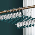14Inch Pants Hangers with Clips 20 Pack Adjustable Skirt Hangers for Women Non-Slip Trousers Hanger for Jeans Shorts Clothes Hanger for Pants Heavy Duty Space Saving,Green