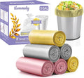 3 Gallon 180pcs Small Multi Trash Bags Strong Pink Grey Gold Garbage Bags