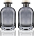Glass Diffuser Bottles 2 Pack 5oz/150ml Reed Diffuser Bottle Empty Diffuser Bottle Refillable Aromatherapy Storage Container Reed Diffuser Sticks Bottles(Grey)