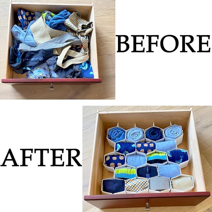 Evelots Honeycomb Drawer Organizer