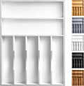 Kitchen Bamboo Silverware Organizer, Kitchen Drawer Organizer