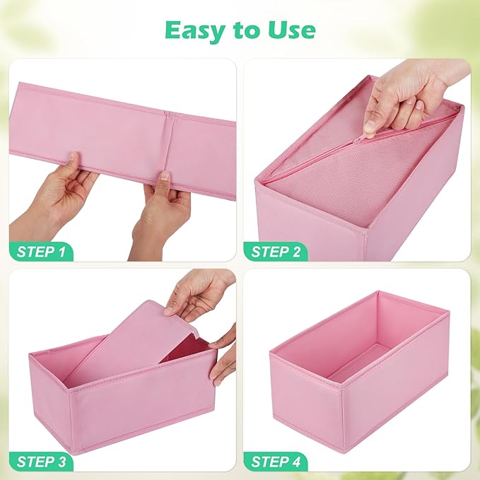 Drawer Clothing Organizer 16-Pack, Fabric Folding Wardrobe Organizer