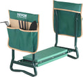 VEVOR Garden Kneeler and Seat Heavy Duty, Portable Garden Stool with 6'' EVA Kneeling Pad and 2 Tool Bags, Folding Garden Bench to Relieve Knee & Back Pain, Great Gifts for Seniors, Family Gardeners