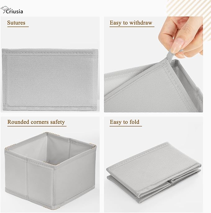 Criusia 15 Pack Drawer Organizer