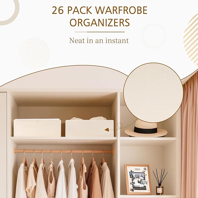 Criusia 26 Pack Drawer Organizer