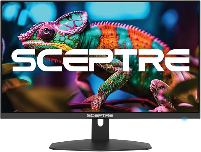 New! Sceptre 27-inch Gaming Monitor 100Hz 1ms DisplayPort HDMI x2 100% sRGB AMD FreeSync Build-in Speakers, Eye Care Frameless Machine Black 2025 (E275W-FW100T Series)