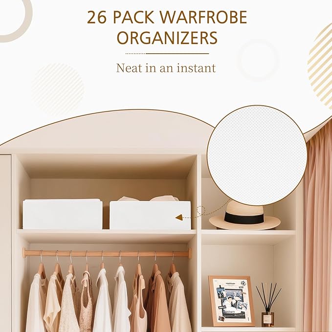 Criusia 26 Pack Drawer Organizer