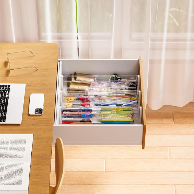 Yieach 5 Pack 6 Inch Tall Acrylic Drawer Divider