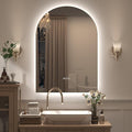 22x32 Arched LED Bathroom Mirror with Lights, Lighted Bathroom Vanity Mirror for Wall, Dimmable Backlit, Anti-Fog, Memory, ETL Listed