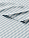 Kids Green Pinstripes Queen 4 Piece Sheet Set - Boys, Girls, Teens, Toddler - Easy Fit Deep Pockets - Breathable, Hotel Quality Sheets - Machine Washable - Wrinkle Free - Cute, Cozy, Soft - CGK Linens