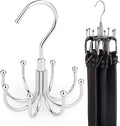 ZEDODIER Belt Hanger, 4 Pack Rotatable Belt Rack Closet Accessories Organizer